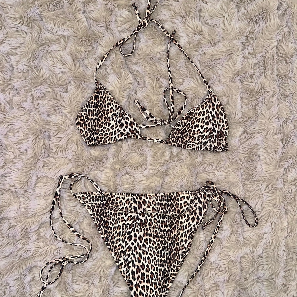 Leopard Print Bikini Set
